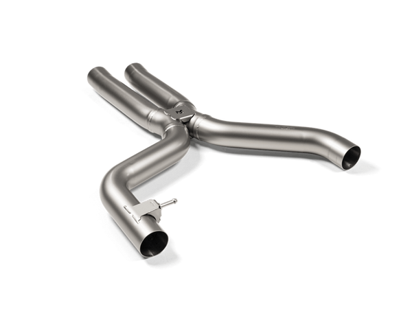 Akrapovic 2021+ BMW G87 M2, G80 M3 &amp; G82 M4 Evolution Short Link pipe w/o Resonator  (Titanium) - E-BM/T/14 for 2021-2025