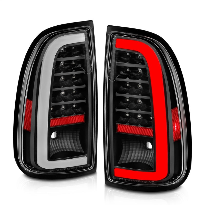 ANZO 00-06 Toyota Tundra LED Taillights w/ Light Bar Black Housing Clear Lens - 311411
