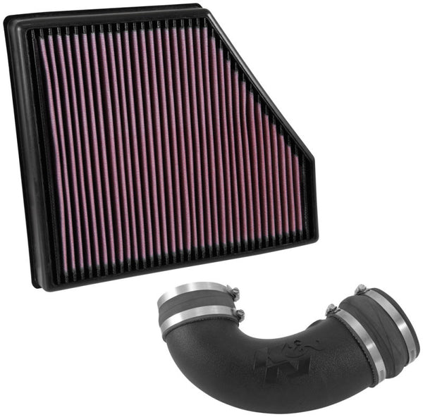 K&N 16-19 Chevrolet Camaro V8-6.2L Performance Intake Kit - 57-3092 for 2016-2020 Chevrolet Camaro - front view