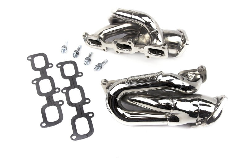 BBK 11-15 Mustang 3.7 V6 Shorty Tuned Length Exhaust Headers - 1-5/8 Silver Ceramic - 14420