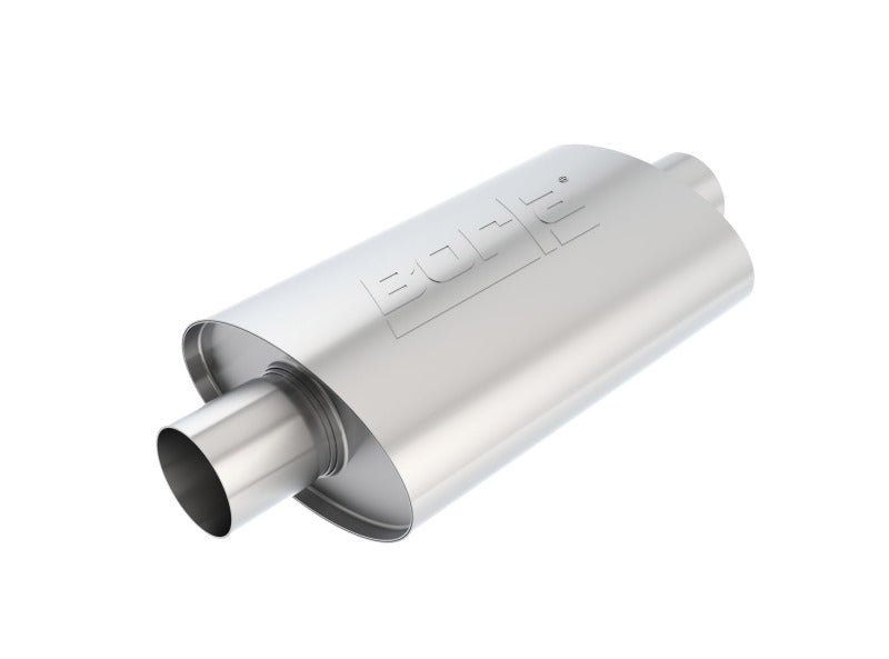 Borla XR-1 Racing Sportsman 2 1/2 inch Outlet / 2 1/2 inch Inlet 12in Case Oval Muffler - 40941