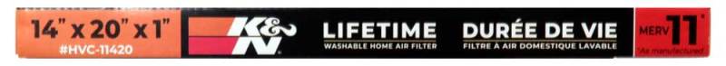 K&N HVAC Filter - 14 x 20 x 1 - HVC-11420