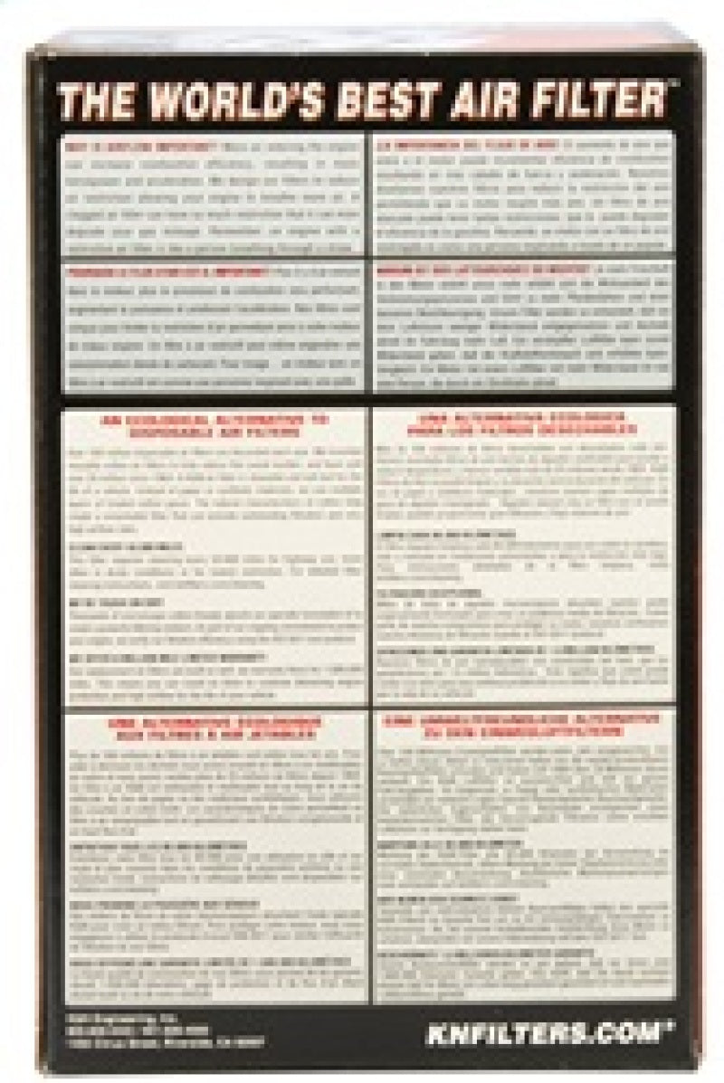 K&N Filter Universal Rubber Filter 3 1/2 inch Flange 5 inch Base 3 1/2 inch Top 4 inch Height - RU-2990 by K&N Engineering - 