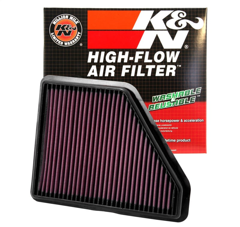 K&N Replacement Air Filter CHEVROLET EQUINOX 2.4L L4 & 3.0L V6; 2010 - 33-2439