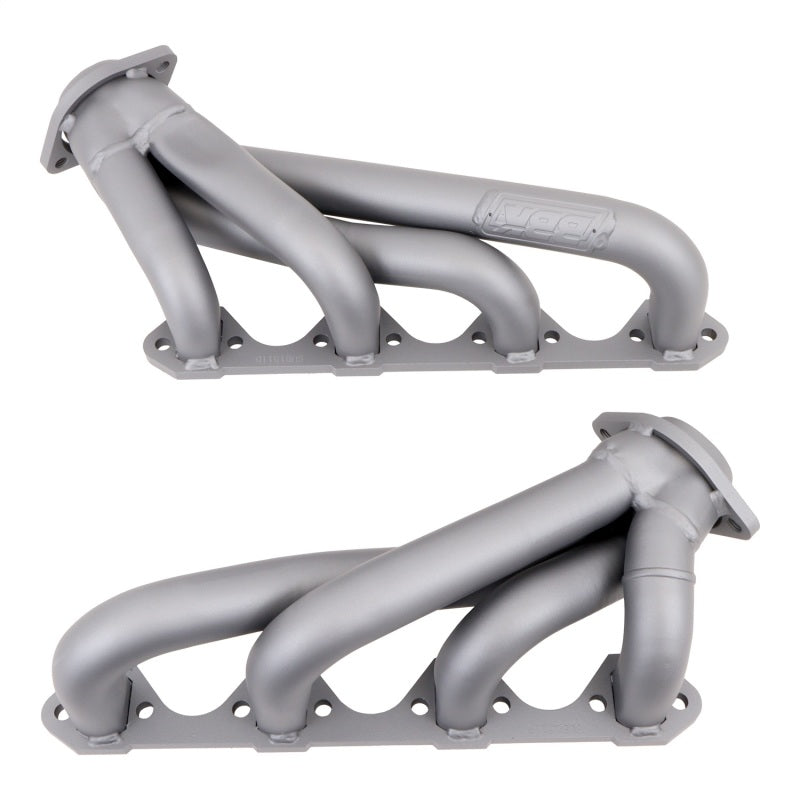 BBK 79-93 Mustang 351 Swap Shorty Unequal Length Exhaust Headers - 1-5/8 Titanium Ceramic - 1511