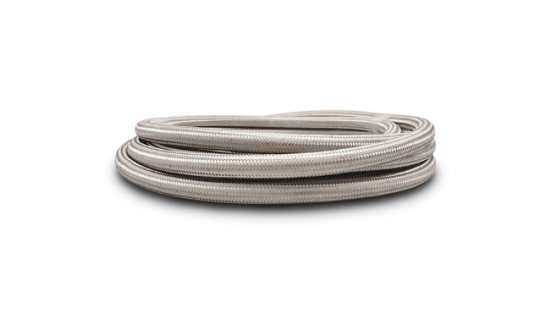 Vibrant SS Braided Flex Hose -8 AN 0.44in ID (50 foot roll)