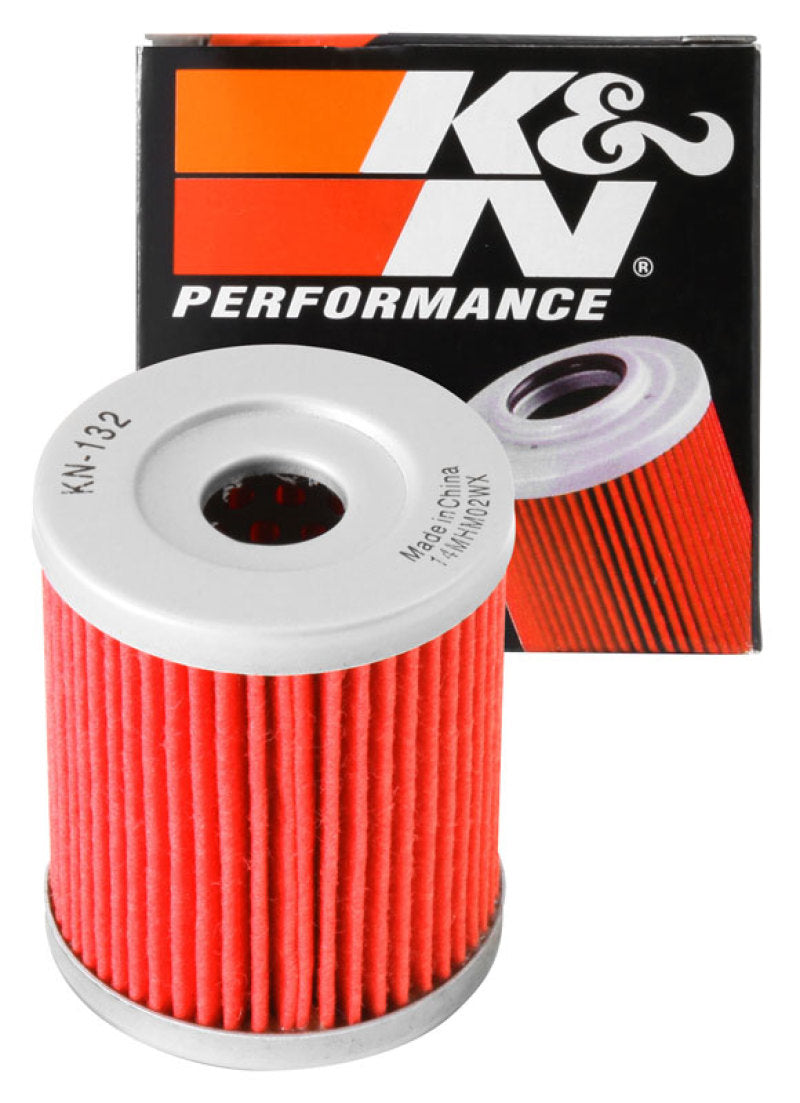 K&N Suzuki / Arctic Cat / Kawasaki / Yamaha 1.75in OD x 2.125in H Oil Filter - KN-132