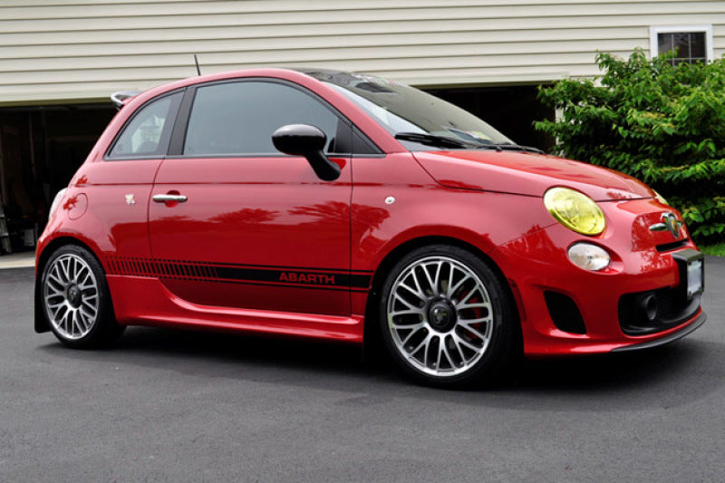Rally Armor 12-18 Fiat 500 (Pop/Sport/Lounge/Abarth) Black UR Mud Flap w/ Grey Logo - MF25-UR-BLK/GRY