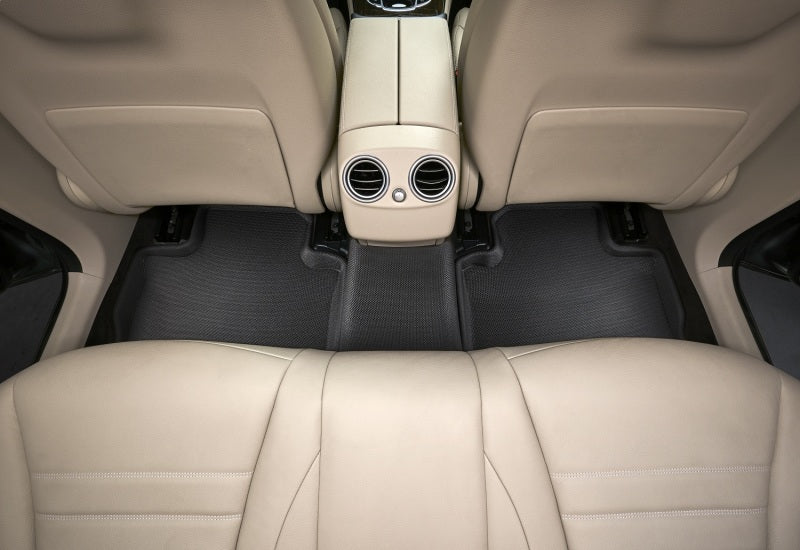3D MAXpider 2012-2020 BMW 3 Series/4 Series Gran Coupe F30/F36 Kagu 2nd Row Floormats - Black - L1BM03721509