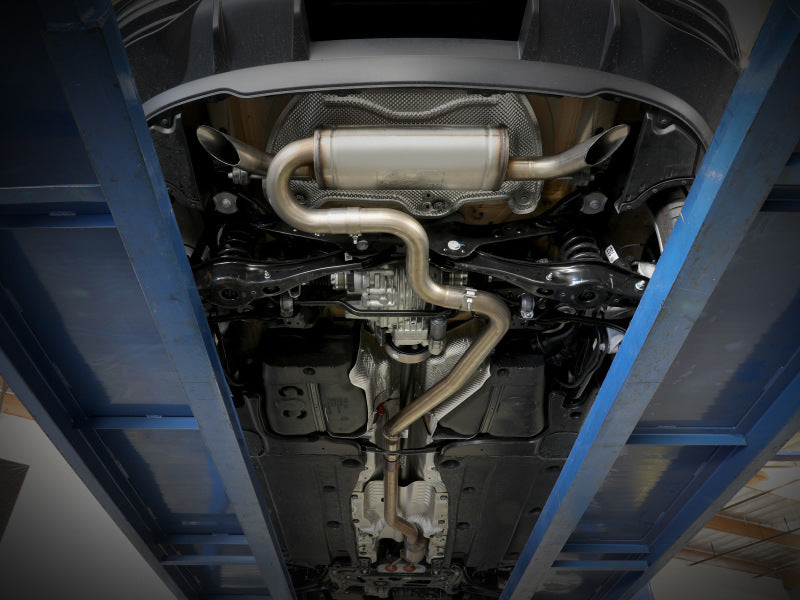 aFe MACH Force-Xp 3in - 2 1/2in SS Cat Back Exhaust System VW Tiguan 18-22 2.0- 110in Wheelbase - 49-36449