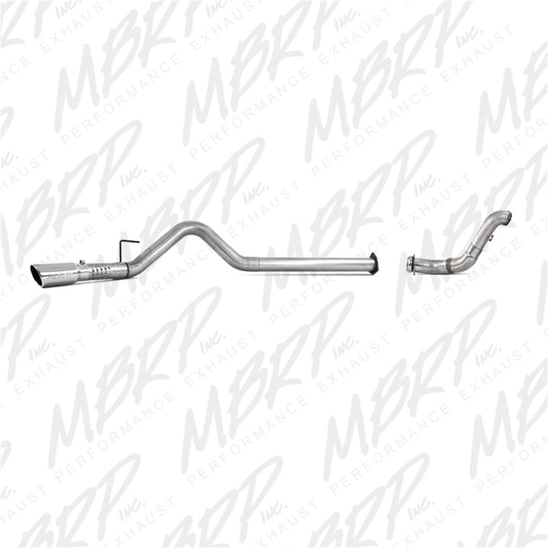 MBRP 11-14 Ford 6.7L F-250/350/450 4in Filter Back Single Side Exit Alum and Down Pipe Exhaust - S6284AL