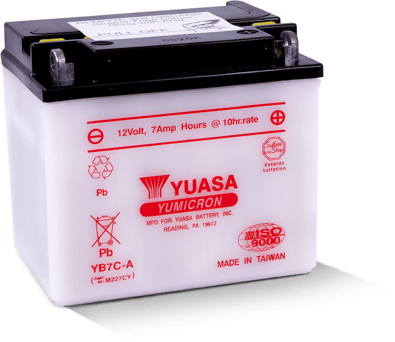 Yuasa YB7C-A Yumicron 12 Volt Battery - YUAM227CY