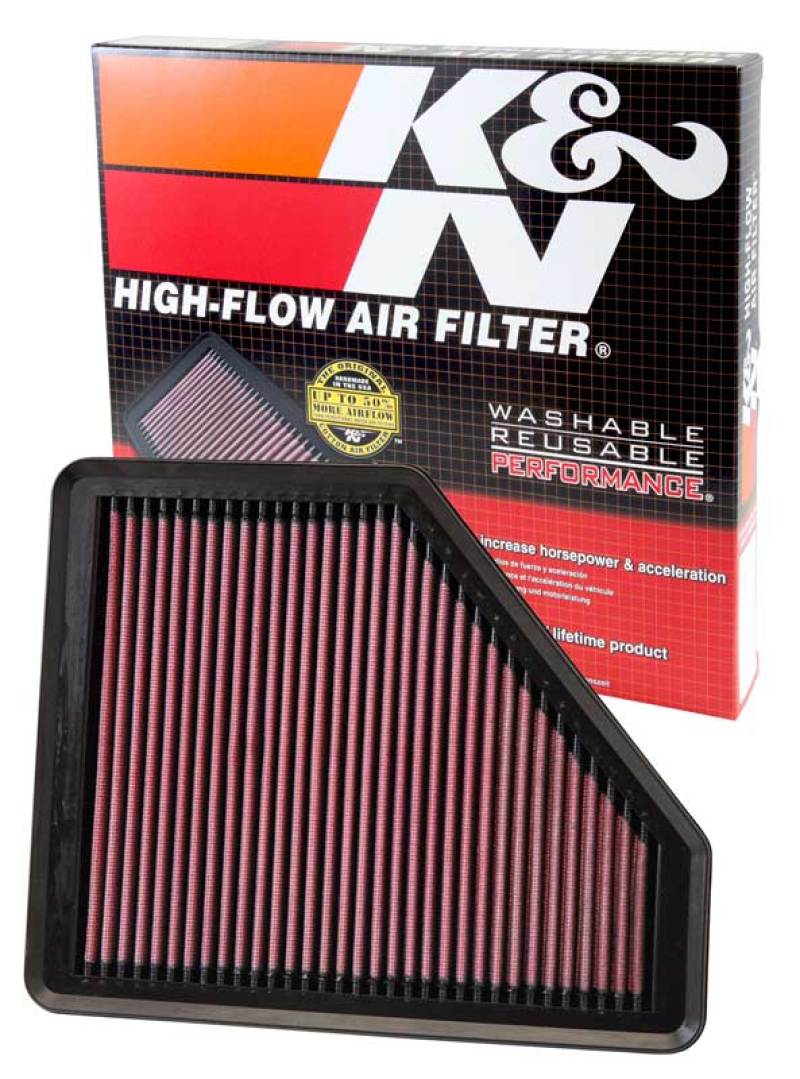 K&N Hyundai Genesis Coupe 2.0T/3.8 Drop In Air Filter - 33-2958