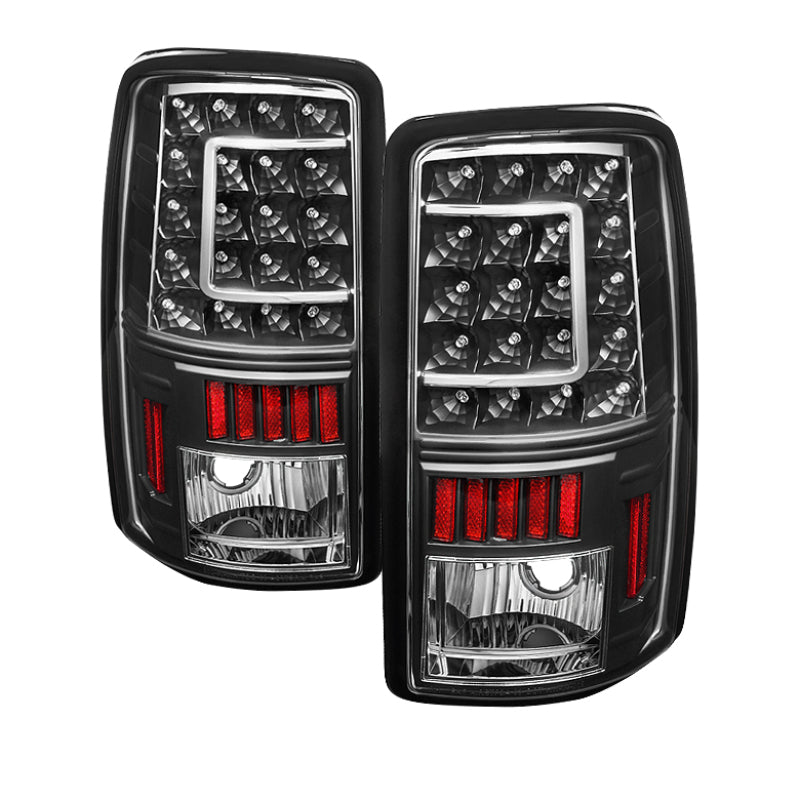 Xtune GMC Yukon Denali/Denali Xl 01-06 Version 2 C Shape LED Tail Lights Black ALT-ON-CD00-G2-LED-BK - 5081490