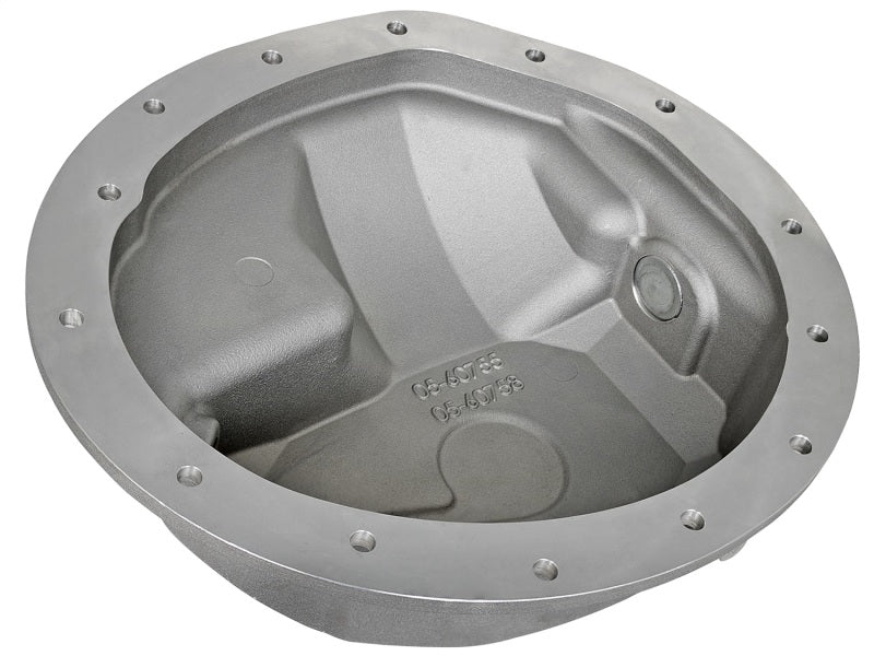 afe Front Differential Cover (Raw; Street Series); Dodge Diesel Trucks 03-12 L6-5.9/6.7L (td) - 46-70040
