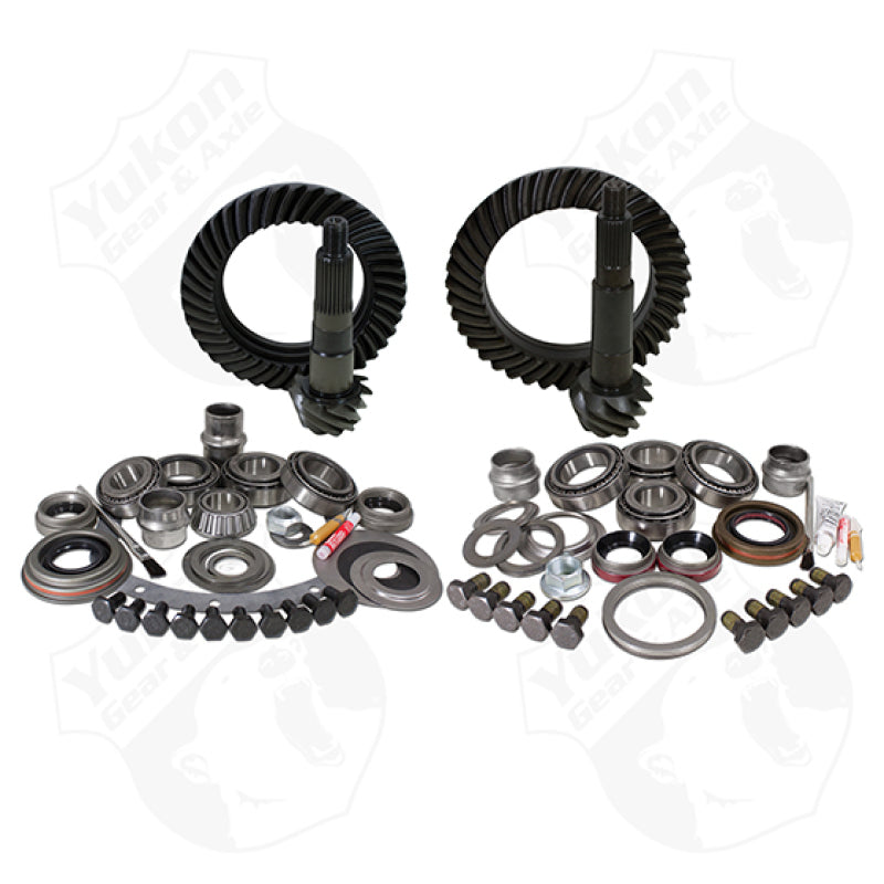 Yukon Gear &amp; Install Kit Package Jeep TJ w/ Dana 30 Front &amp; Dana 44 Rear - 4.56in Ratio - YGK007