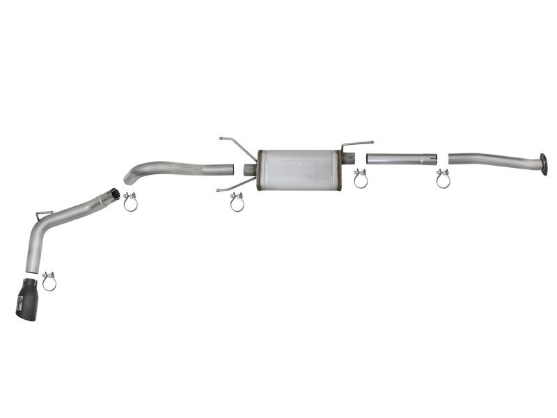 aFe MACH Force-Xp 2-1/2in 304 SS Cat-Back Exhaust w/Black Tips 2016+ Toyota Tacoma L4-2.7L / V6-3.5L - 49-46042-B