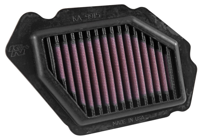 K&N 2015 Kawasaki Ninja H2 998 Drop In Replacement Air Filter - KA-9915 for 2015-2022 Kawasaki ZX1000 Ninja H2 - installed vi