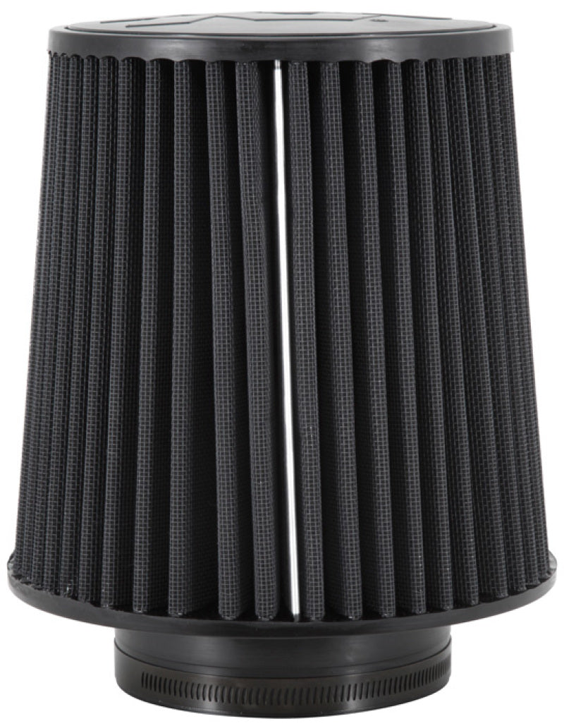 K&N Universal Rubber Filter-Round Tapered 4.5in Flange ID x 8in Base OD x 6.625in Top OD x 8in H - RU-5283HBK