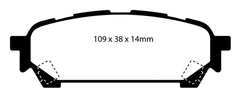 EBC 04-06 Saab 9-2X 2.0 Turbo Redstuff Rear Brake Pads - DP31687C