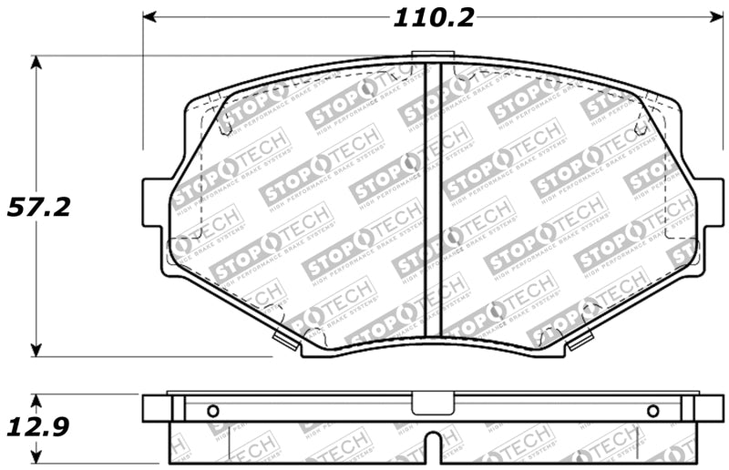 StopTech Performance 94-97/99-05 Miata w/Normal Suspension Front Brake Pads D635 - 309.06350