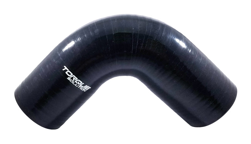 Torque Solution 90 Degree Silicone Elbow: 2.5 inch Black Universal - S-CPLR-90D25BK - TS-CPLR-90D25BK