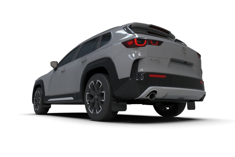 Rally Armor - 2024 Mazda CX-50 Black UR Mud Flap W/Red Logo (Will Not Fit CX-5) - MF107-UR-BLK-RD