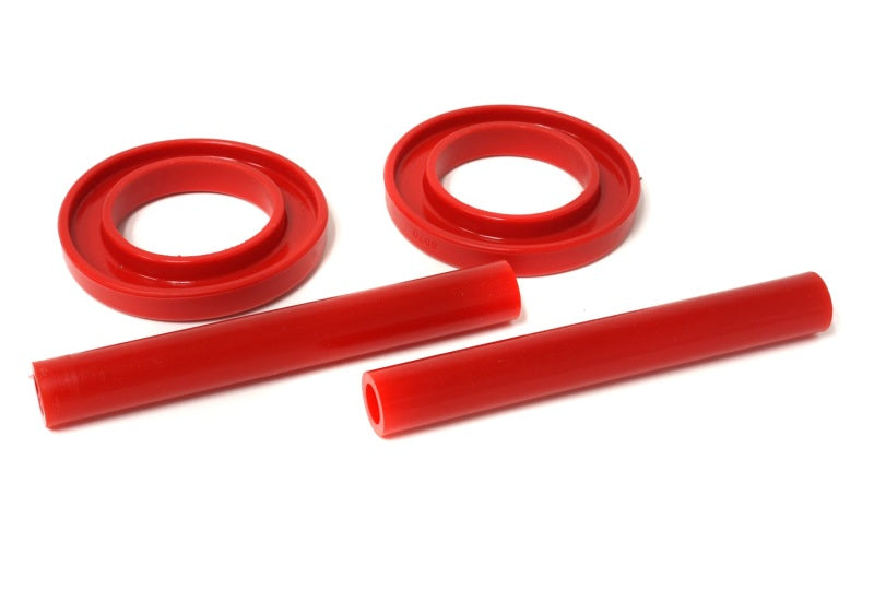 Energy Suspension 83-04 Ford Mustang SVO Red Front Spring Upper &amp; Lower Isolator Set - 4.6102R