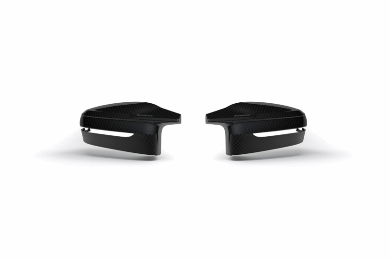 Akrapovic 2021+ BMW (G87) M2, (G80) M3 &amp;amp; (G82) M4 Mirror Cap Set- Gloss Carbon - WM-BM/CA/4/G
