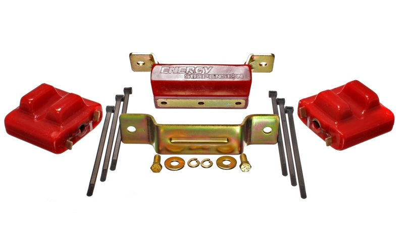 Energy Suspension 88-94 GM Blazer 4WD K Series Red Motor and Transmision Mounts; Zinc Finish - 3.1131R