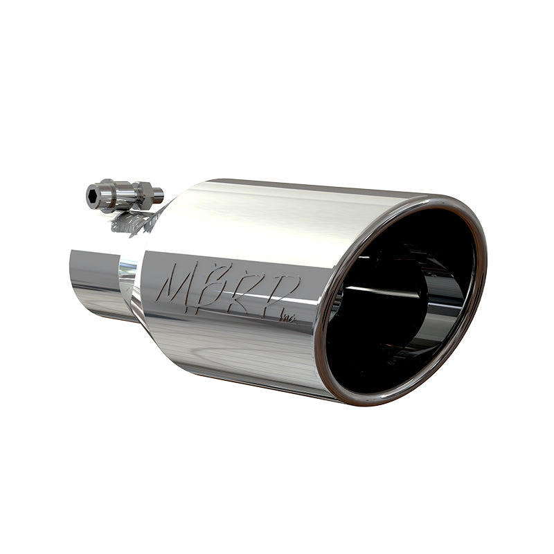 MBRP Universal Tip 4.5 O.D. Angle Rolled End 2.5 Inlet 11in Length - T304 - T5160