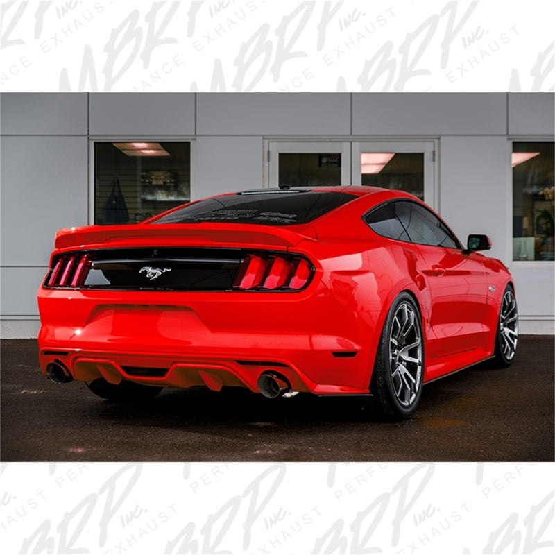 MBRP 15-19 Ford Mustang EcoBoost 2.3L Alum 3in Cat Back Dual Split Rear Exit (Race Version) - S7275AL