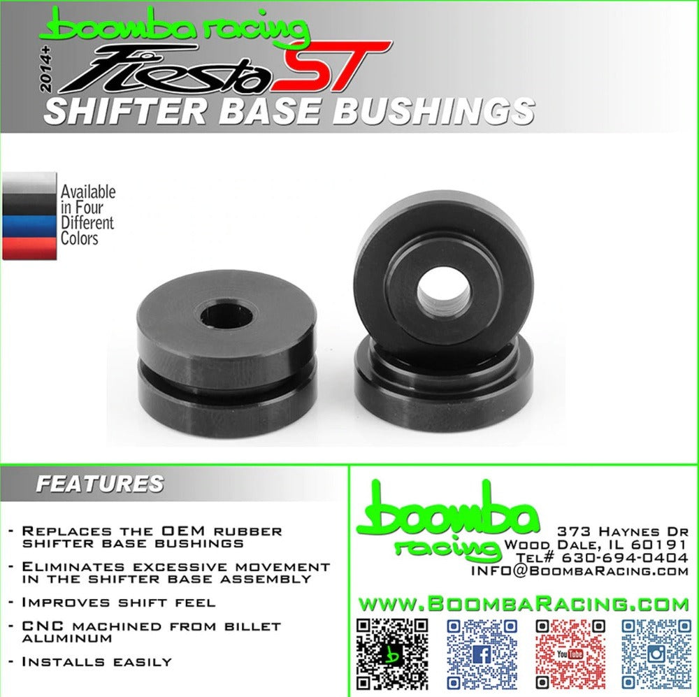 BoombaRacing Fiesta ST Aluminum Shifter Base Bushings