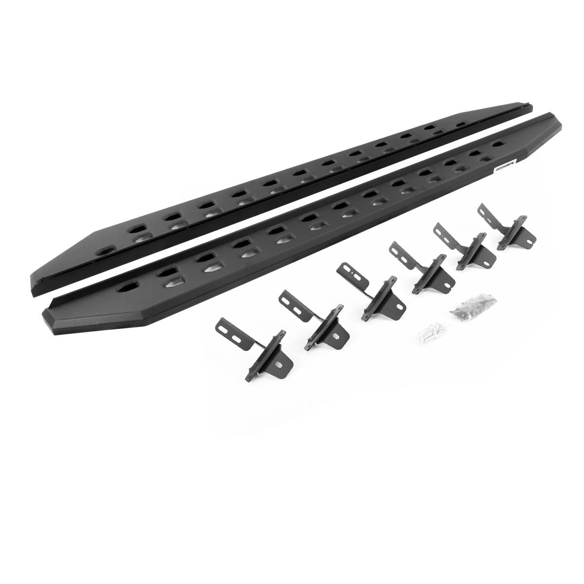 Go-Rhino RB20 SLIM LINE RUNNING BOARDS WITH MOUNTING BRACKETS - TEXTURED BLACK - Bronco