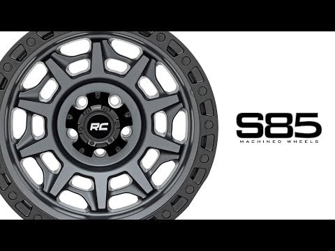 Rough Country - 85 Series Wheel | Simulated Beadlock | Gunmetal Gray/Black | 17x9 | 6x5.5 | -12mm