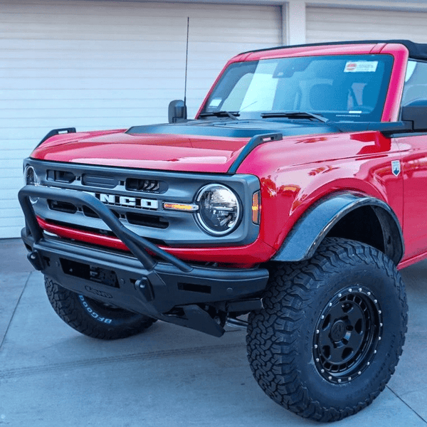 ADV Fiberglass Concepts - 2021-2022 FORD BRONCO HEAT EXTRACTOR HOOD for 2021-2026 Ford Bronco - front view