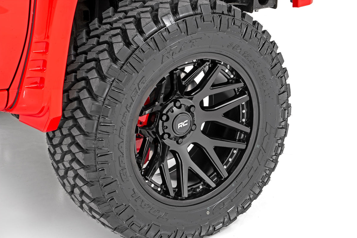 Rough Country - 95 Series Wheel | One-Piece | Gloss Black | 20x10 | 6x5.5 | -25mm