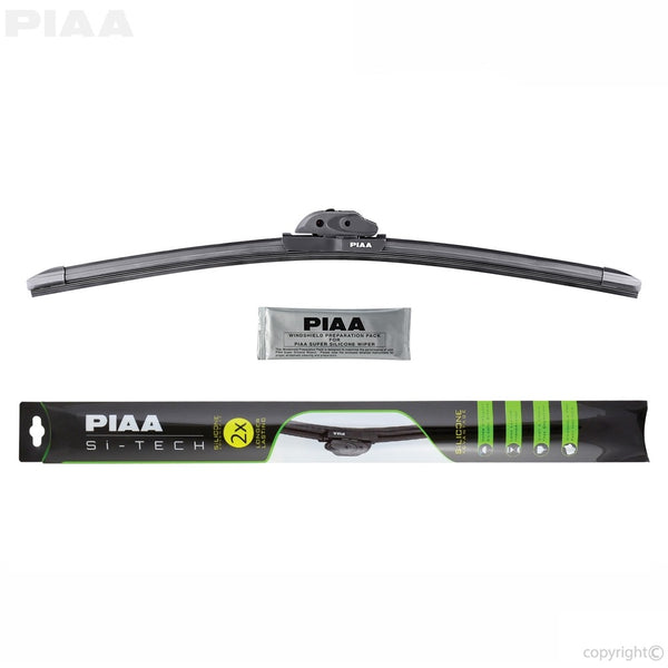 Ford Fiesta PIAA 24" (600Mm) Si-Tech Silicone Wiper Blade (Driver Side) for 2014-2019 Ford Fiesta ST - front view