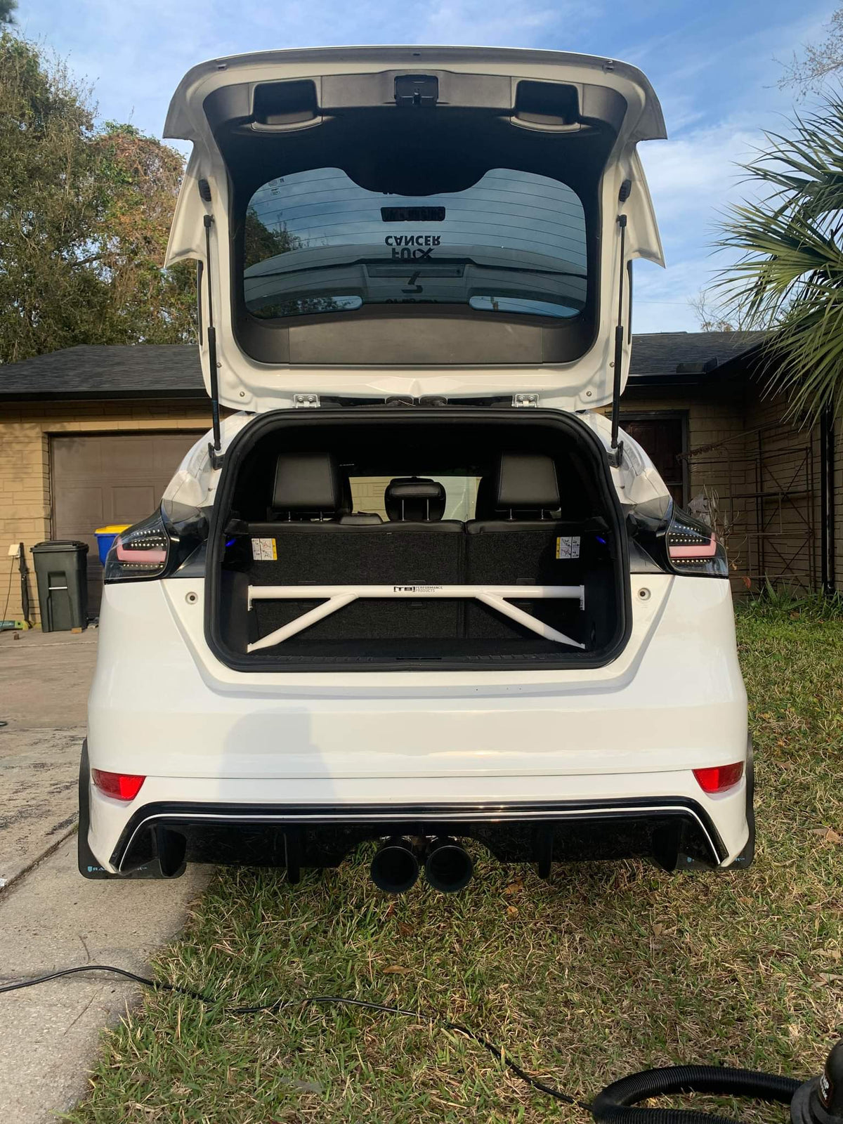 TB Performance Ford Focus ST(2013-2018) Rear Strut Bar (Booty Boot Camp)