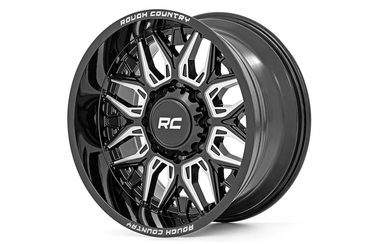 Rough Country - 86 Series Wheel | One-Piece | Gloss Black | 22x10 | 6x5.5 | -25mm