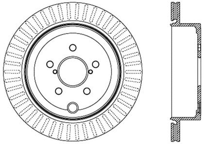 STOPTECH 2013+ BRZ-FRS-GT86 SPORT SLOTTED Rear BRAKE ROTOR, FITS VEHICLES W-292MM FRONT ROTORS~VENTED REAR DISC - LEFT