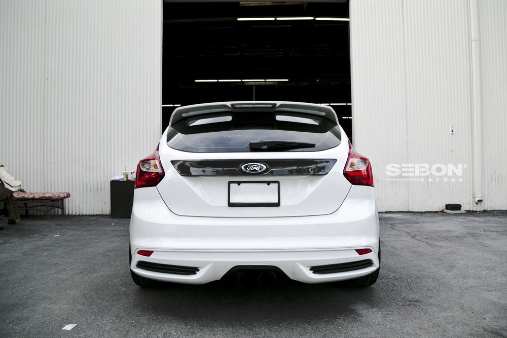 Seibon Carbon Fiber Tail Garnish  Focus 2012-2014 Hatchback